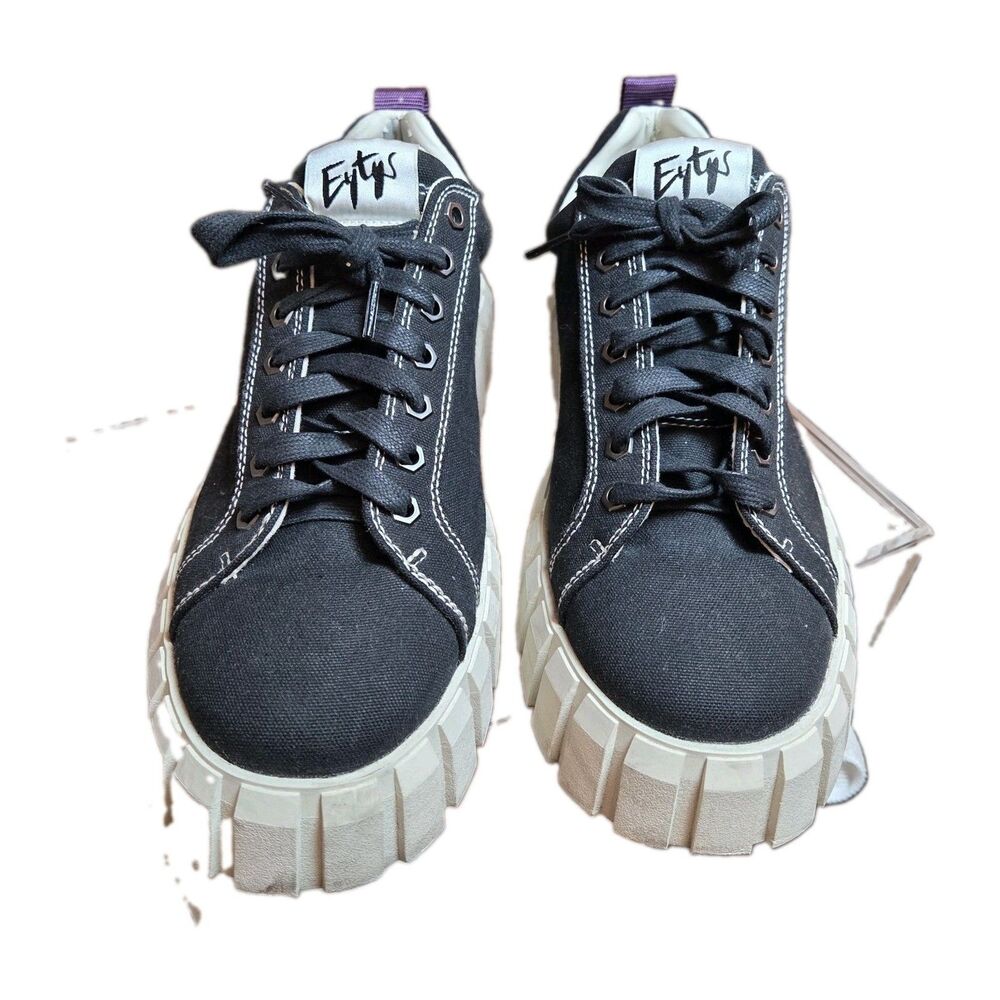 EYTYS ODESSA SNEAKERS SIZE 45 EU / 11.5 US Unisex Platform Shoes Black Canvas